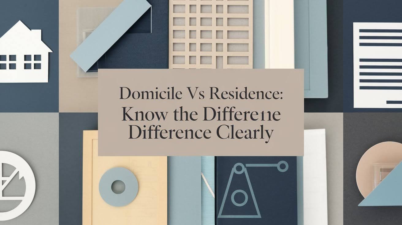 Domicile vs Residence